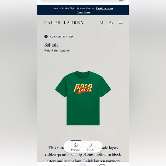 Polo Ralph Lauren Graphic Spell- Out Tee - Picture 7 of 8